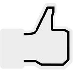 Facebook Like Foam Hand - White