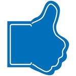 Facebook Like Hand - Blue