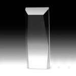 Faceted Obelisk Award - Full Color - Clear