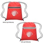FARSIGHT REFLECTIVE DRAWSTRING SPORTS PACK - Red