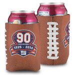 Buy Faux Leather Football Can Cooler Sleeve