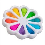 Fidget Popper Flower Shaped Board - White