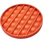 Fidget Popper Round Shaped Board - Full Color Imprint - Orange