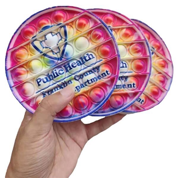 Main Product Image for Fidget Popper Round Shaped Board - Full Color Imprint