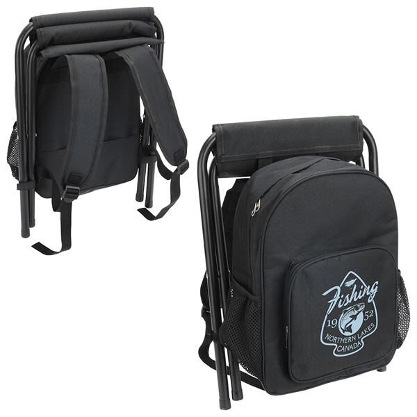 Main Product Image for Fieldcrest Cooler Backpack with Folding Stool