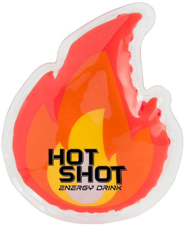 Main Product Image for Promotional Fire Emoji Gel Bead Hot/Cold Packs