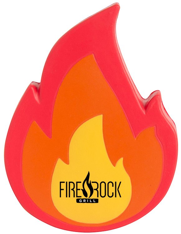 Main Product Image for Custom Squeezies (R) Fire Emoji Stress Reliever