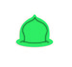 Fire Helmet Jar Opener - Green 340u