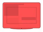 First Aid Kit in Plastic Box - Translucent Red