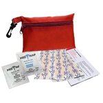 First Aid Polyester Zip Tote Kit 2 - Red