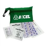 First Aid Polyester Zip Tote Kit - Green