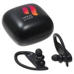 FitPro True Wireless Sport Earbuds with Antimicrobial Additi - Medium Black