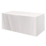 Fitted Poly/Cotton 3-sided Table Cover - fits 6