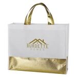 Flair Metallic Accent Non-Woven Tote Bag -  