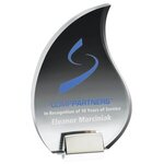 Flame Award w/ Chrome Base - Silkscreen -  