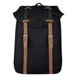 Flap Drawstring Backpack -  