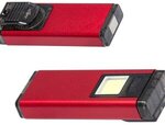Flash Pocket COB Flashlight With Clip & Magnet - Red