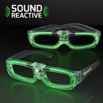 FLASHING LED 80S STYLE SHADES, SOUND REACTIVE -  