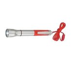 Flashlight with Light-Up Pen - Silver With Red