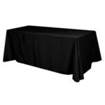 FLAT POLYESTER 3-SIDED TABLE COVER - FITS 8' STANDARD TABLE