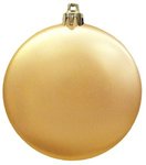 Flat Satin Finish Shatterproof Ornament - Gold