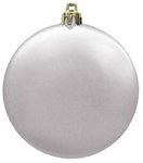 Flat Satin Finish Shatterproof Ornament - White