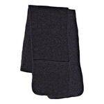 Fleece Scarf With Pockets - Black