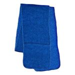 Fleece Scarf With Pockets - Blue-reflex
