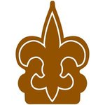 Fleur de Lys Foam Mitt - Brown 499