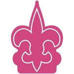 Fleur de Lys Foam Mitt - Hot Pink 226
