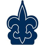 Fleur de Lys Foam Mitt - Navy Blue 289