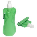 Flex Foldable 16 oz Water Bottle with Carabiner - Green