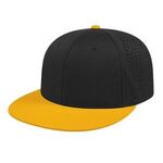 Flexfit® Perforated Performance Cap - Black-athletic Gold