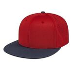 Flexfit® Perforated Performance Cap - Red-navy