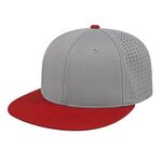 Flexfit® Perforated Performance Cap - Silver-red