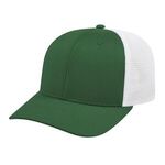 Flexfit Trucker Mesh Back Cap - Dark Green-white