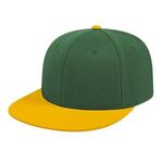Flexfit® Wool Blend Performance Cap - Dark Green-athletic Gold