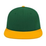 Flexfit Wool Blend Performance Cap - Dark Green-athletic Gold