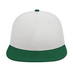 Flexfit Wool Blend Performance Cap - White- Dark Green