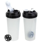 Flip-Top 20 oz Plastic Shaker Tumbler - Medium Black