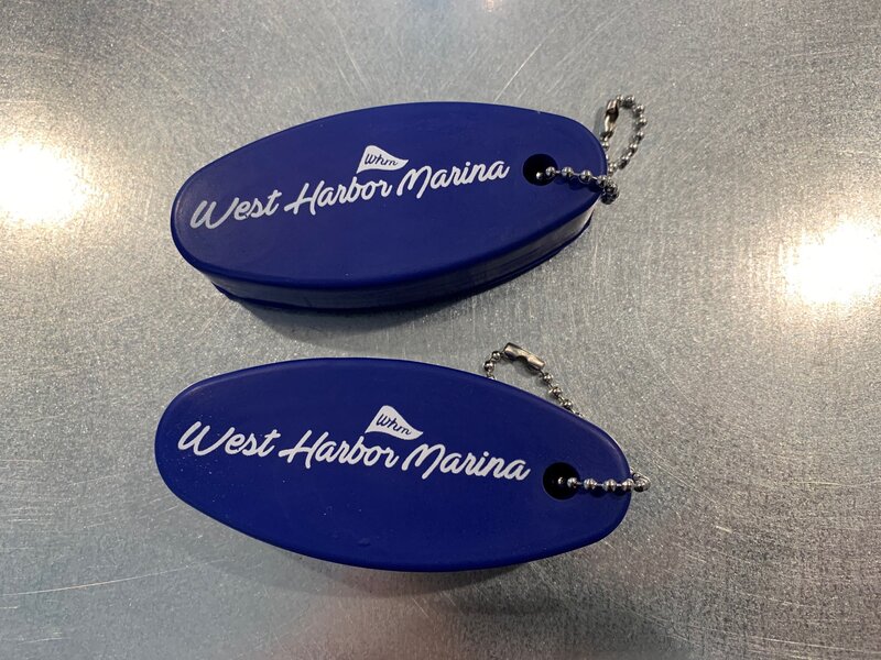 Main Product Image for Floating Oval Foam Boat Key Chain