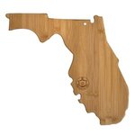 Florida State Shaped Bamboo Serving and Cutting Board -  