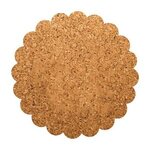 Flower Cork Coasters - Natural