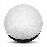 Foam Basketballs  Nerf - 5" Middie - White/Black