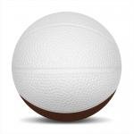 Foam Basketballs  Nerf - 5" Middie - White/Brown