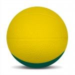 Foam Basketballs  Nerf -6" Large - Yellow/Forest Grn