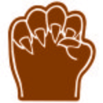 Foam Cat Paw Hand - Brown