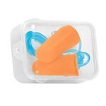 Foam Ear Plug Set In Case - Orange