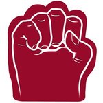 Foam Fist Hand - Maroon