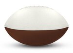 Foam Footballs - 3" Long - White Top - White/Brown